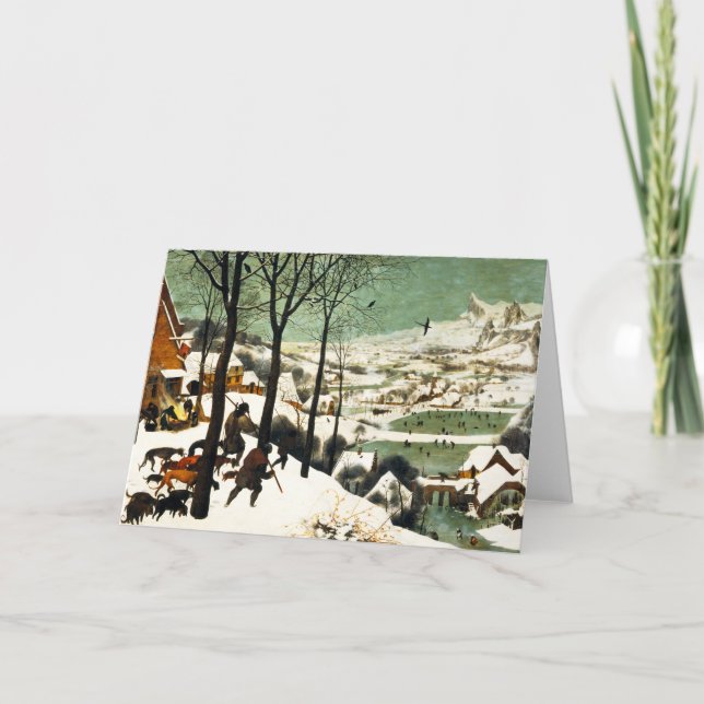 Cazadores de Pieter Bruegel en la tarjeta de (Anverso)