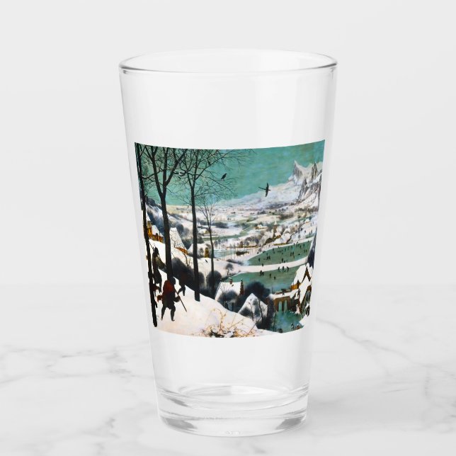 Cazadores en el paisaje de la nieve Pieter Bruegel (Anverso)