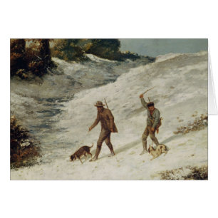 Cazadores en la nieve o los cazadores furtivos