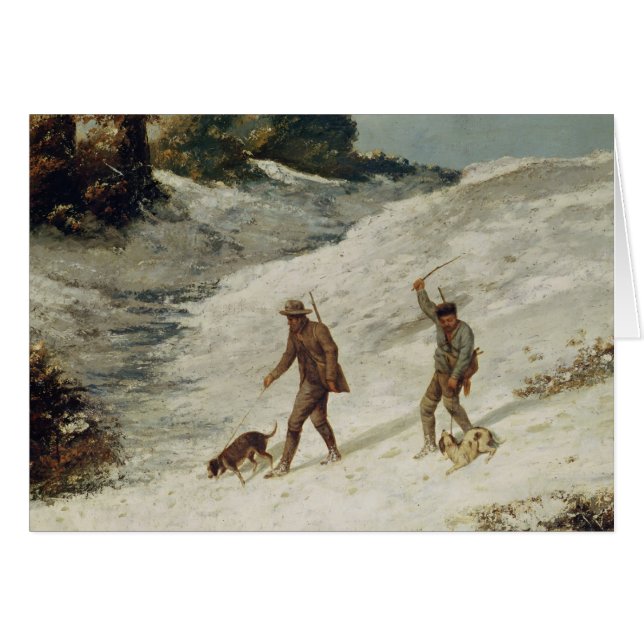 Cazadores en la nieve o los cazadores furtivos (Anverso (Horizontal))