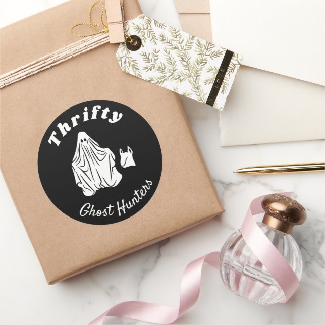 Cazadores fantasma de rifty - Pegatinas redondos (Regalar)