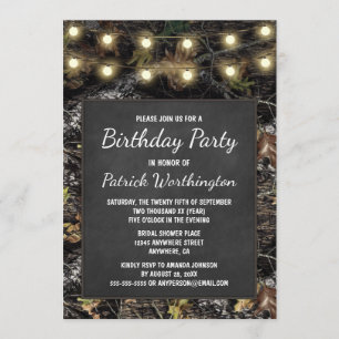 Cazando invitaciones a la fiesta de cumpleaños de 