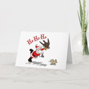 Cazando tarjeta de vacaciones de Santa