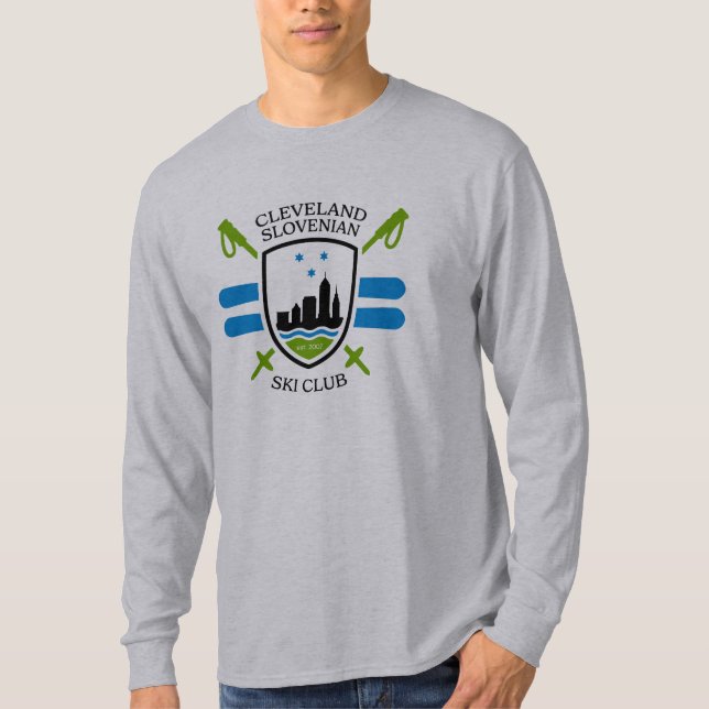 CCSSC Camiseta gris de manga larga para hombres (Anverso)