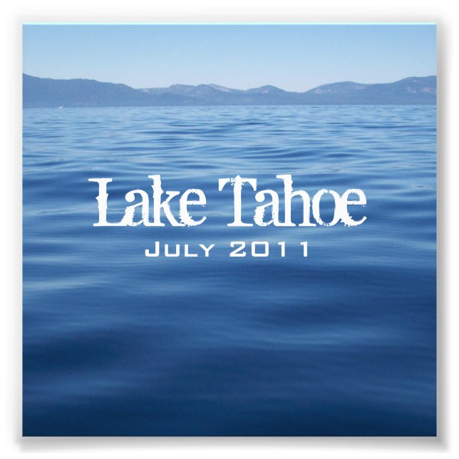 CD de Lake Tahoe Insertar foto (Frente)