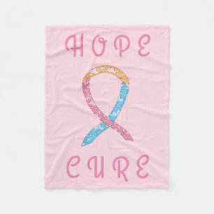 CDH Awareness Ribbon Personalizado Mantas De Fleec