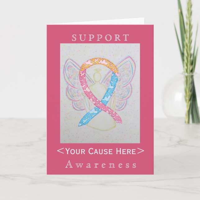 CDH Awareness Ribbon tarjeta de Angel Personalizad (Anverso)