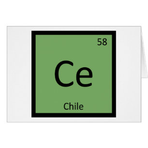Ce - Química de Verduras Chilenas Tabla Periódica