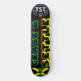 CEASE AND SETTLE Tabla de Skateboard de 8 1/4"