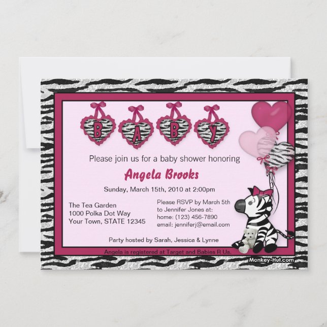 Cebolla divertida invitación Baby Shower Adorable  (Anverso)