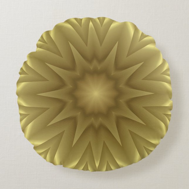 Cebollas soleadas: almohada dorada con motivos flo (Anverso)