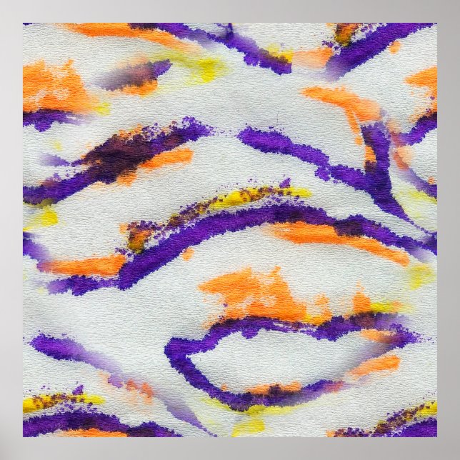 Cebra animal sin foco. Patrón de arte sucio. Resum (Frente)