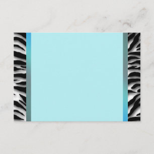 Cebra Azul Turquesa RSVP
