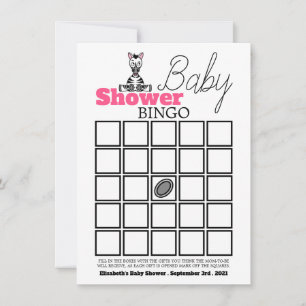 Cebra Bebé, Bingo Baby Shower