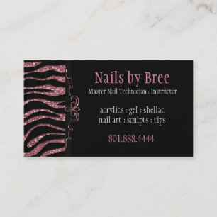 Cebra de la chispa y del brillo: Tarjeta de visita