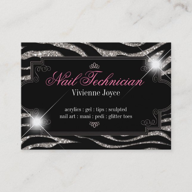 Cebra de la chispa y del brillo: Tarjetas de (Anverso)