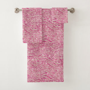 Cebra de Purpurina Girly Pink y Rubor