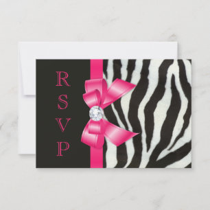 Cebra Lazo Rosa Fuerte RSVP