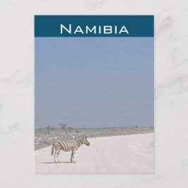 Cebra, Namibia Tarjeta Postal