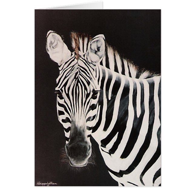 Cebra que hace frente a la izquierda (Frente)