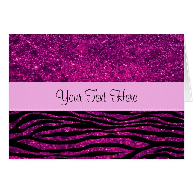 Cebra rosa, cebra Purpurina, impresión de cebra, b (Anverso (Horizontal))