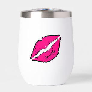 Cebra simple con labios rosados personalizados