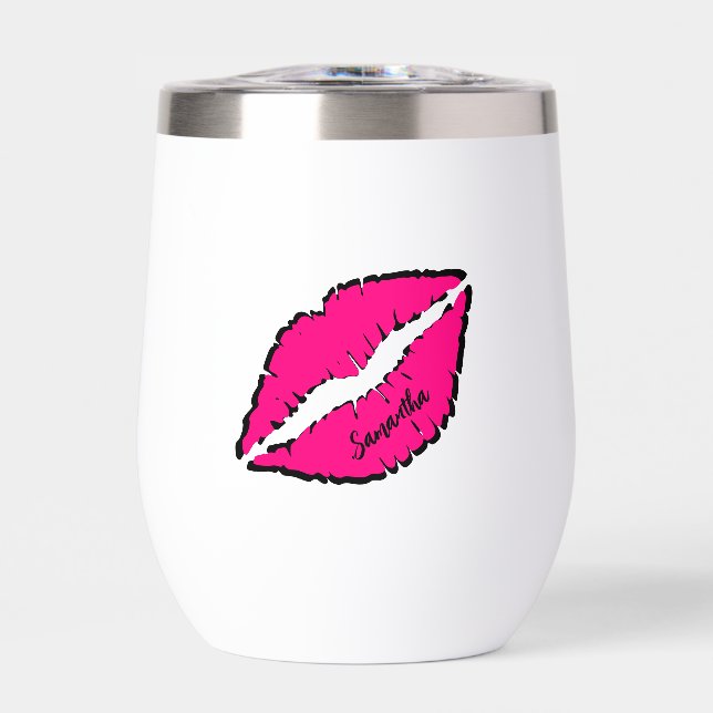 Cebra simple con labios rosados personalizados (Frente)