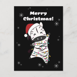 Cebras de Navidad Cebras Animales de Invierno