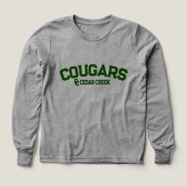cedar creek cougars (Diseño frontal)