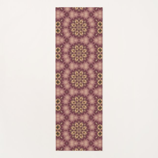 Cedar Fractal Mandala Art Yoga Mat (Anverso)