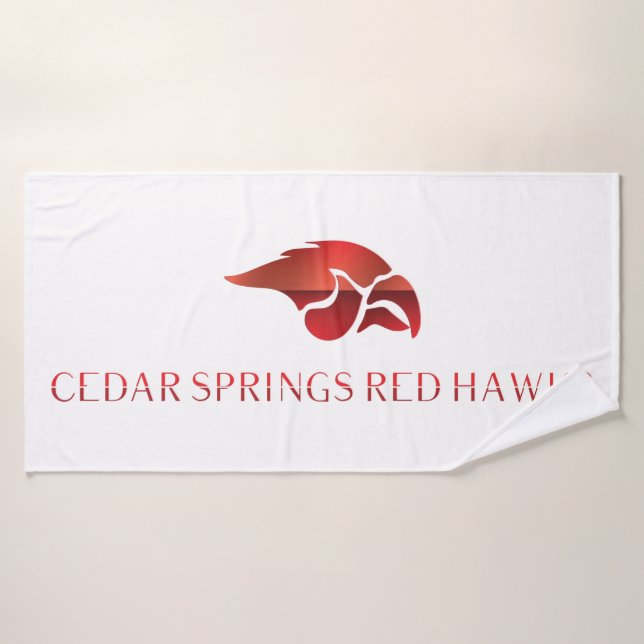 Cedar Springs Red Hawks #7 (Toalla de baño)
