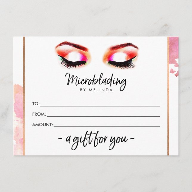 Cejas Creativas en Acuarela Microblading Regalo (Anverso)