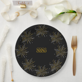 Celebra 2026 Plato de Papel