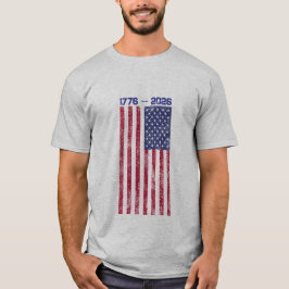 Celebra América 250 camiseta de hombre con bandera