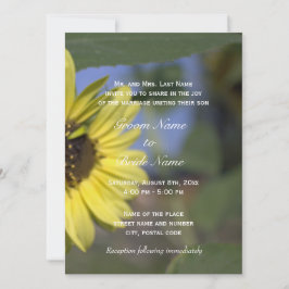 ¡Celebra con girasoles! Invitaciones de bodas de v