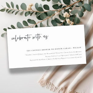 Celebra Con La Invitación De La Ducha Pareja De Ca