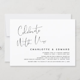 Celebra con nosotros, Invitación de Boda Intima