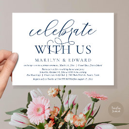 Celebra con nosotros, Invitación de bodas para una