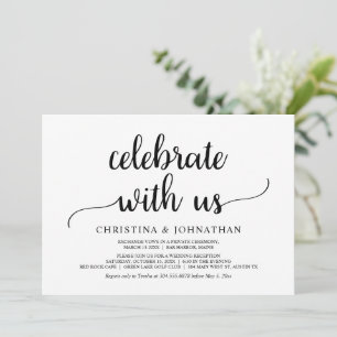 Celebra con nosotros, Invitación de Elopamiento Rú