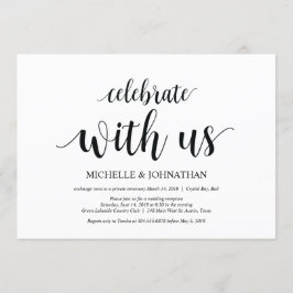 Celebra con nosotros, invitaciones de boda a escon