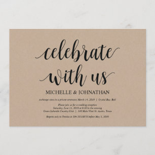 Celebra con nosotros invitaciones de boda íntima
