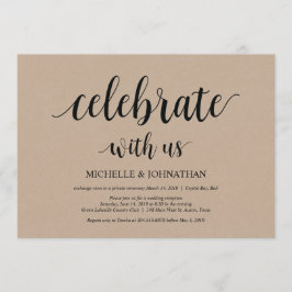 Celebra con nosotros, invitaciones de Elopamiento 