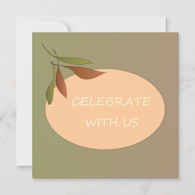 Celebra Con Nosotros >Tarjeta De Invitación De Mod (Anverso)