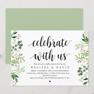 Celebra con nosotros, Verdor, Invitación a la Cena