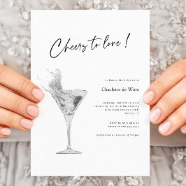 ¡Celebra el amor! Elegante Invitación de ducha de