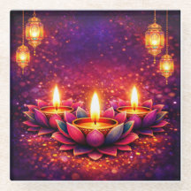 Celebra el Festival Diwali, Posavasos de Vidrio