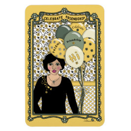 Celebra el imán refrigerador Friendship_C_4x6