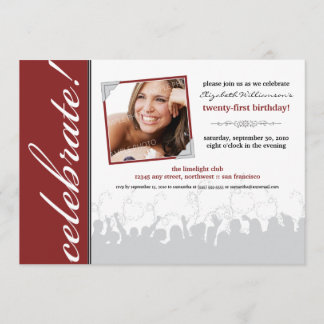 ¡Celebra! Invitación a la fiesta de cumpleaños (ma