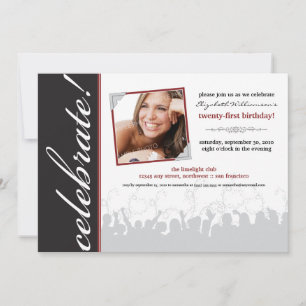 ¡Celebra! Invitación a la fiesta de cumpleaños (ne