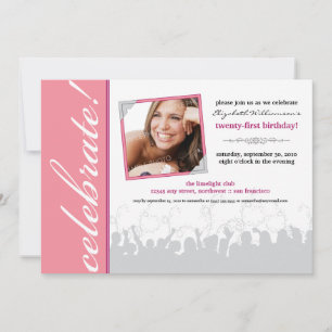 ¡Celebra! Invitación a la fiesta de cumpleaños (ro